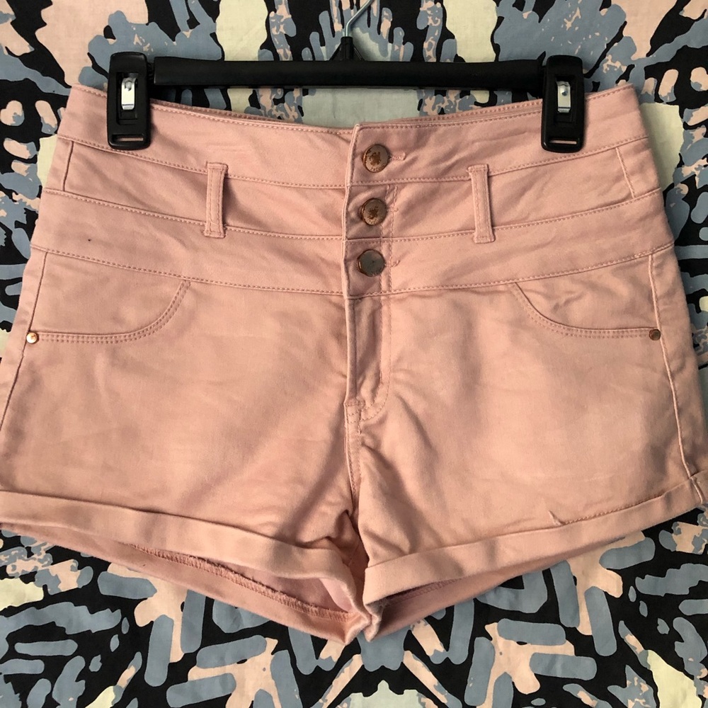 Refuge blush pink high waisted shorts (size 4)